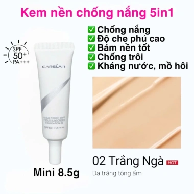 Kem Chống Nắng Mini Carslan Nâng Tone Dưỡng Da Che Phủ Kháng Nước 37k 11 Kem Chống Nắng Mini Carslan Nâng Tone Dưỡng Da Che Phủ Kháng Nước 37k 11