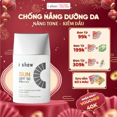 Kem Chống Nắng Nâng Tone Kiềm Dầu I SHOW SPF50 PA++++ 50ml - Dưỡng Da Sáng Mịn Chống Ánh Sáng Xanh