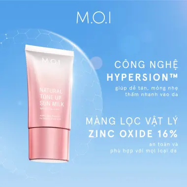 Kem Chống Nắng Nâng Tông M.O.I Natural Tone Up Sun Milk 40ml - Giảm 132.000đ còn 529.000đ 5