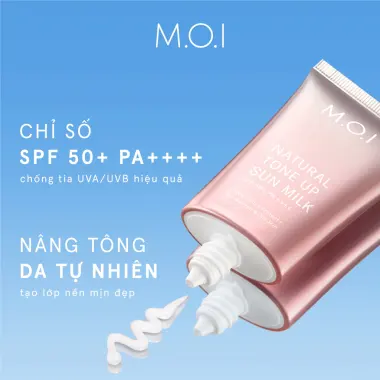 Kem Chống Nắng Nâng Tông M.O.I Natural Tone Up Sun Milk 40ml - Giảm 132.000đ còn 529.000đ 6