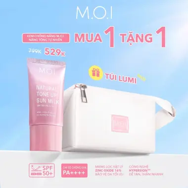 Kem Chống Nắng Nâng Tông M.O.I Natural Tone Up Sun Milk 40ml - Giảm 132.000đ còn 529.000đ 9