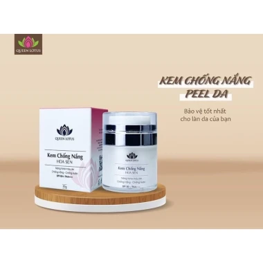 Kem chống nắng QUEEN LOTUS SPF 50++ nâng tone da chống nước giá 549k 2