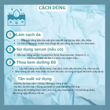 Kem Dưỡng Ẩm Sâu Ocean Moisturizing 5% B5 Hydra – Phục Hồi Hàng Rào Da, Làm Dịu & Căng Bóng 6