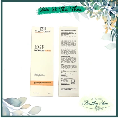 Kem dưỡng PHARTI DERM EGF Moisture Cream 50ml nếp nhăn, sắc tố, trẻ da, ưu đãi 1.499.000