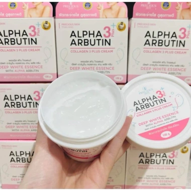 Kem Dưỡng Trắng Da Body Alpha Arbutin Collagen Cream 3 Plus 100g Thái Lan – Da mịn, sáng, ẩm sâu 2