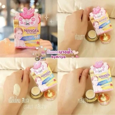 Kem Dưỡng Trắng Da Chống Nắng Che Khuyết Điểm Nangfa 4in1 SPF 50 Thái Lan 2 Kem Dưỡng Trắng Da Chống Nắng Che Khuyết Điểm Nangfa 4in1 SPF 50 Thái Lan 2