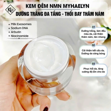 Kem Ngày NMN EXOSOME nâng Tông, dưỡng Trắng, mờ Nám, căng Bóng và chống Lão Hóa da MyHealyn, Hàn Quốc