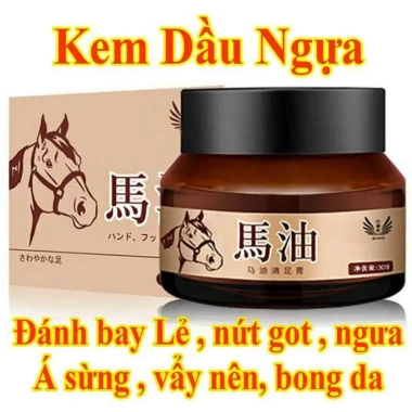 Kem ngựa nứt nẻ gót chân, giảm á sừng, bong da tái tạo da