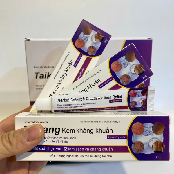 Hình ảnh sản phẩm Kem Taikang 30k - Giảm ngứa, chữa hắc lào, ghẻ nước, nấm da đầu, vảy nến, viêm da, muỗi đốt