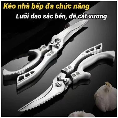 Kéo cắt gà cao cấp nhập khẩu từ NHẬT BẢN-Bằng thép trắng đúc nguyên khối 2