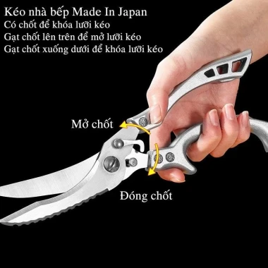 Kéo cắt gà cao cấp nhập khẩu từ NHẬT BẢN-Bằng thép trắng đúc nguyên khối 9