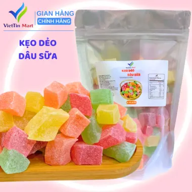 Kẹo Dẻo Dâu Sữa Đà Lạt VIETTINMART 500G 2
