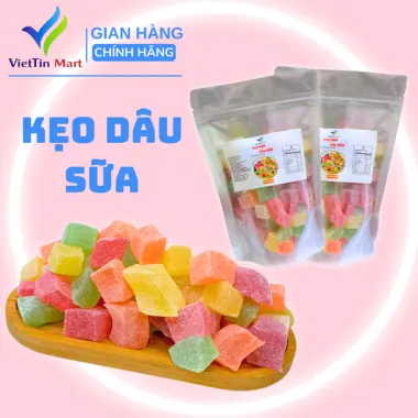 Kẹo Dẻo Dâu Sữa Đà Lạt VIETTINMART 500G 4