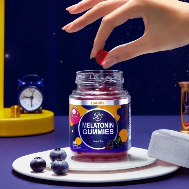 Kẹo Dẻo Melatonin Hỗ Trợ Giấc Ngủ Ngon Sleep Well Gummies & Hỗ Trợ Giảm Căng Thẳng Kết Hợp Vitamin B6 Coolvita