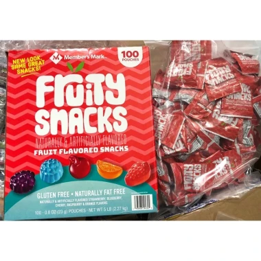 Kẹo Dẻo Trái Cây Member's Mark Fruity Snacks Mỹ - Combo 10 Gói Nhỏ Giá Rẻ Chỉ 85.000đ 3