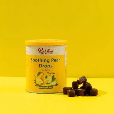Kẹo Lê Ngậm Ho Thảo Dược RichFoods 200g – Giảm Ho, Thơm Miệng, Đau Họng, Giá 90k