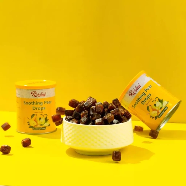 Hình ảnh sản phẩm Kẹo Lê Ngậm Ho Thảo Dược RichFoods 200g – Giảm Ho, Thơm Miệng, Đau Họng, Giá 90k