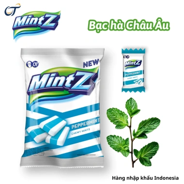 Kẹo mềm bạc hà MintZ 5 vị (Châu Á, Châu Âu, Nho, Anh Đào) - Giảm còn 24.998 VND, hương thơm dài 3