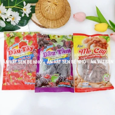Kẹo Ô Mai Dâu Tây Dâu Tằm Me Cay Đà Lạt - Mứt Tết Giảm Giá Chỉ 16498đ 2