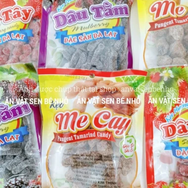 Kẹo Ô Mai Dâu Tây Dâu Tằm Me Cay Đà Lạt - Mứt Tết Giảm Giá Chỉ 16498đ 4