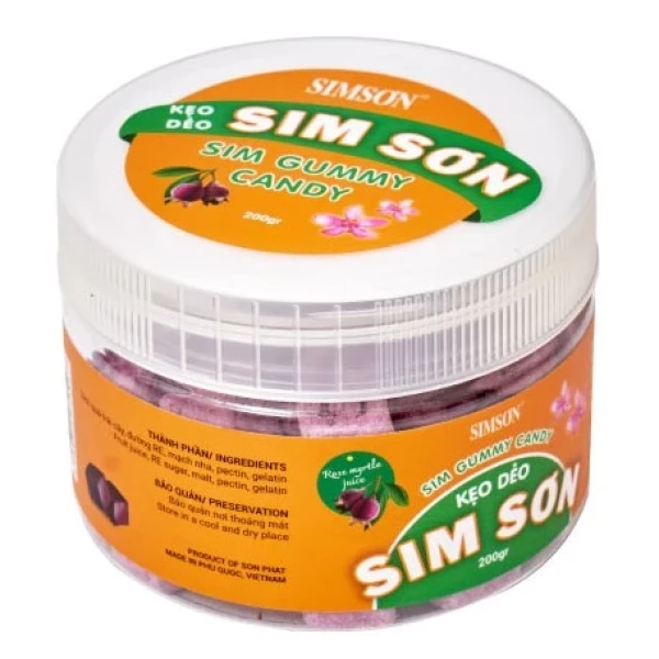 Hình ảnh sản phẩm Kẹo Sim Phú Quốc Dẻo Ngon - Hũ 200g Giá Chỉ 65k - Đặc Sản Sim Sơn Phú Quốc