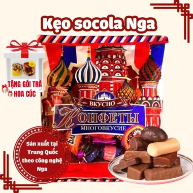 Kẹo Socola Nga Mix 10 Vị 500g - Tết Cận, GIÁ CỰC SỐC 124k, Date Mới, Chính Hãng 12
