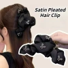 Kẹp Tóc Satin Xếp Ly Thanh Lịch Kim Cương Giả Phụ Kiện Thời Trang Giá 60.343 VND