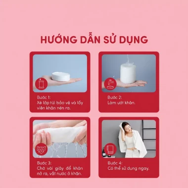 Khăn Tắm Du Lịch Dùng 1 Lần Cotton 100% Siêu Mềm Khô Nhanh Không Kích Ứng Da Giá Rẻ 13k 8