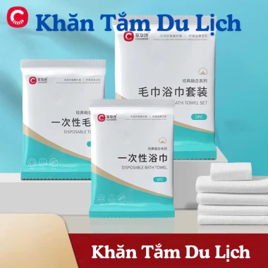 Khăn Tắm Du Lịch Dùng Một Lần KIVA Sợi Cellulose 100% Thấm Hút Mềm Mịn Chỉ 4900đ 2