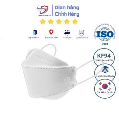 Khẩu trang 4D KF94 4 lớp kháng khuẩn chống UV - Tặng 10 cái - Giá chỉ 105000đ 12