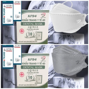 Khẩu trang 4D KF94 4 lớp kháng khuẩn chống UV - Tặng 10 cái - Giá chỉ 105000đ 14