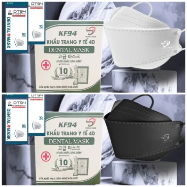 Khẩu trang 4D KF94 4 lớp kháng khuẩn chống UV - Tặng 10 cái - Giá chỉ 105000đ 15