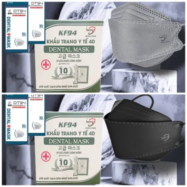 Khẩu trang 4D KF94 4 lớp kháng khuẩn chống UV - Tặng 10 cái - Giá chỉ 105000đ 16
