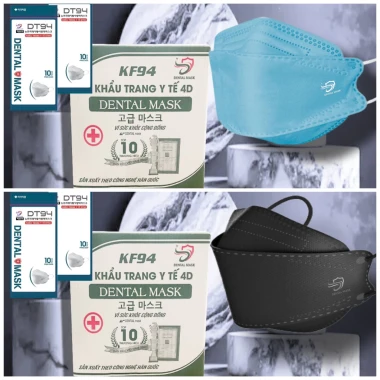 Khẩu trang 4D KF94 4 lớp kháng khuẩn chống UV - Tặng 10 cái - Giá chỉ 105000đ 18