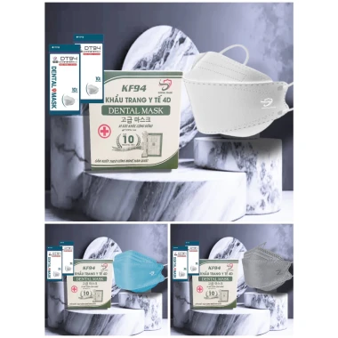 Khẩu trang 4D KF94 4 lớp kháng khuẩn chống UV - Tặng 10 cái - Giá chỉ 105000đ 20