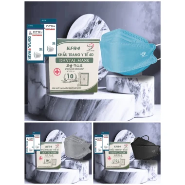 Khẩu trang 4D KF94 4 lớp kháng khuẩn chống UV - Tặng 10 cái - Giá chỉ 105000đ 23