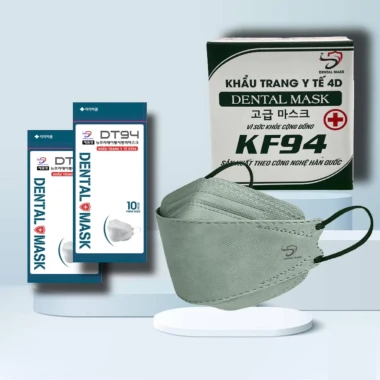 Khẩu trang 4D KF94 4 lớp kháng khuẩn chống UV - Tặng 10 cái - Giá chỉ 105000đ 24