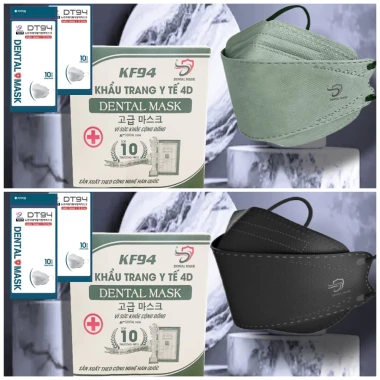 Khẩu trang 4D KF94 4 lớp kháng khuẩn chống UV - Tặng 10 cái - Giá chỉ 105000đ 26