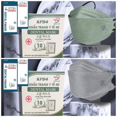 Khẩu trang 4D KF94 4 lớp kháng khuẩn chống UV - Tặng 10 cái - Giá chỉ 105000đ 27