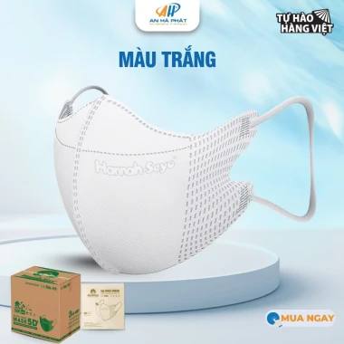 Khẩu trang 5D Hannah Seyo AHP 3 lớp kháng khuẩn chống bụi mịn UV giá chỉ 98k/thùng 600cái 15 Khẩu trang 5D Hannah Seyo AHP 3 lớp kháng khuẩn chống bụi mịn UV giá chỉ 98k/thùng 600cái 15