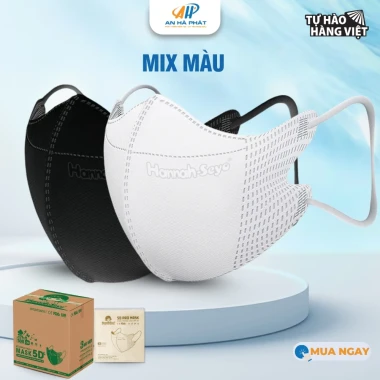 Khẩu trang 5D Hannah Seyo AHP 3 lớp kháng khuẩn chống bụi mịn UV giá chỉ 98k/thùng 600cái 18 Khẩu trang 5D Hannah Seyo AHP 3 lớp kháng khuẩn chống bụi mịn UV giá chỉ 98k/thùng 600cái 18