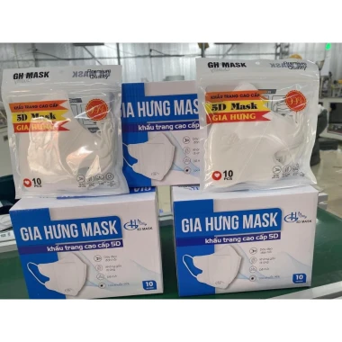 Khẩu Trang 5D Mask Cao Cấp Gia Hưng - Kháng Khuẩn, Ôm Mặt, Không Đau Tai - Giảm 20% chỉ 9000đ 3 Khẩu Trang 5D Mask Cao Cấp Gia Hưng - Kháng Khuẩn, Ôm Mặt, Không Đau Tai - Giảm 20% chỉ 9000đ 3