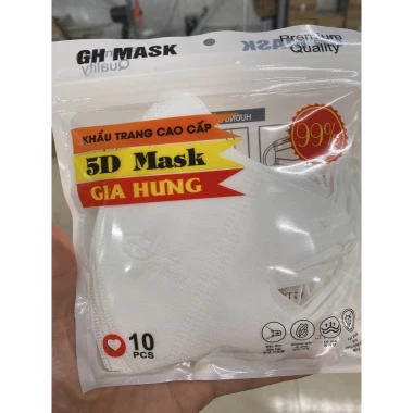 Khẩu Trang 5D Mask Cao Cấp Gia Hưng - Kháng Khuẩn, Ôm Mặt, Không Đau Tai - Giảm 20% chỉ 9000đ 4 Khẩu Trang 5D Mask Cao Cấp Gia Hưng - Kháng Khuẩn, Ôm Mặt, Không Đau Tai - Giảm 20% chỉ 9000đ 4
