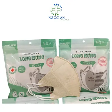 Khẩu Trang 5D Mask Long Hưng Chống Nắng UV 50+++ Thùng 100 Cái - Giá Rẻ 40k 8 Khẩu Trang 5D Mask Long Hưng Chống Nắng UV 50+++ Thùng 100 Cái - Giá Rẻ 40k 8