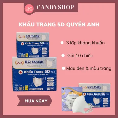 Khẩu Trang 5D Mask Quyền Anh - Thùng 100 Chiếc, Giá Chỉ 29.000đ, Bảo Vệ Tối Ưu 3