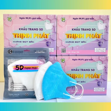 Khẩu Trang 5D Thịnh Phát 3 Lớp Kháng Khuẩn Chống Giọt Bắn - Giảm 18% Chỉ 290.000đ 7 Khẩu Trang 5D Thịnh Phát 3 Lớp Kháng Khuẩn Chống Giọt Bắn - Giảm 18% Chỉ 290.000đ 7