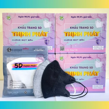 Khẩu Trang 5D Thịnh Phát 3 Lớp Kháng Khuẩn Chống Giọt Bắn - Giảm 18% Chỉ 290.000đ 9 Khẩu Trang 5D Thịnh Phát 3 Lớp Kháng Khuẩn Chống Giọt Bắn - Giảm 18% Chỉ 290.000đ 9