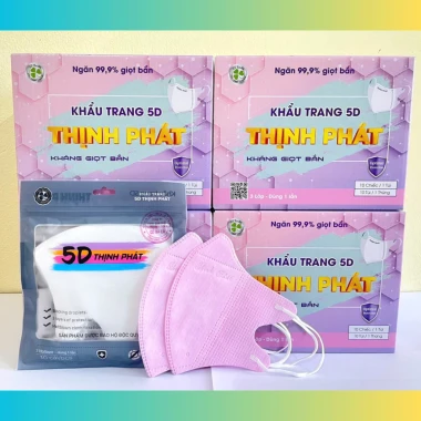 Khẩu Trang 5D Thịnh Phát 3 Lớp Kháng Khuẩn Chống Giọt Bắn - Giảm 18% Chỉ 290.000đ 14 Khẩu Trang 5D Thịnh Phát 3 Lớp Kháng Khuẩn Chống Giọt Bắn - Giảm 18% Chỉ 290.000đ 14
