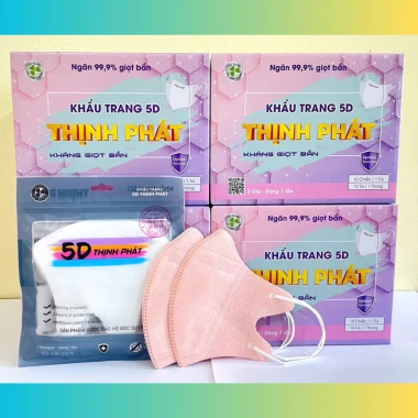 Khẩu Trang 5D Thịnh Phát 3 Lớp Kháng Khuẩn Chống Giọt Bắn - Giảm 18% Chỉ 290.000đ 15 Khẩu Trang 5D Thịnh Phát 3 Lớp Kháng Khuẩn Chống Giọt Bắn - Giảm 18% Chỉ 290.000đ 15