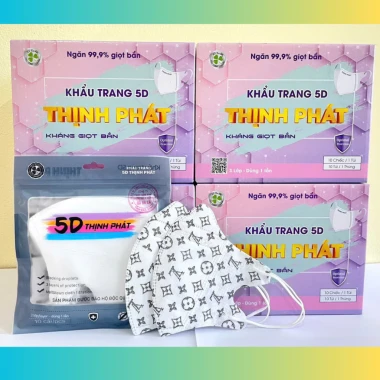 Khẩu Trang 5D Thịnh Phát 3 Lớp Kháng Khuẩn Chống Giọt Bắn - Giảm 18% Chỉ 290.000đ 17 Khẩu Trang 5D Thịnh Phát 3 Lớp Kháng Khuẩn Chống Giọt Bắn - Giảm 18% Chỉ 290.000đ 17